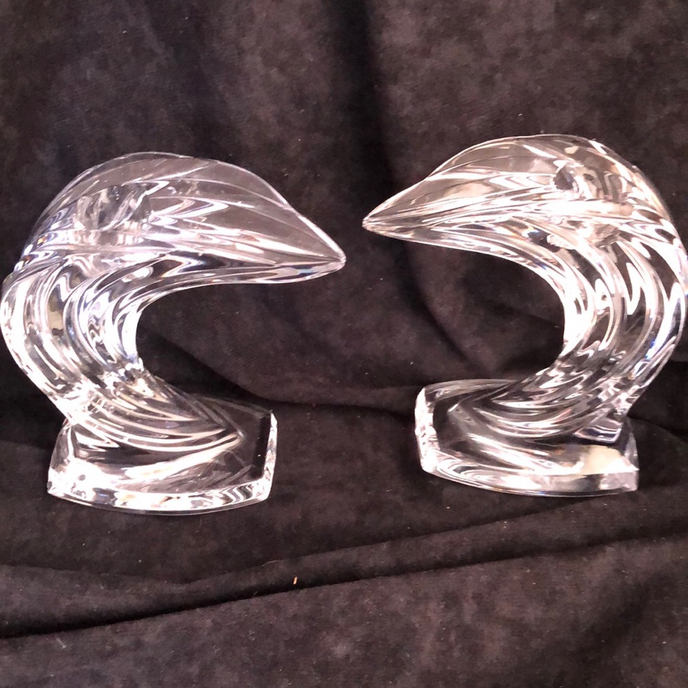 Gorham West Germany Crystal Candlestick Holder VTG